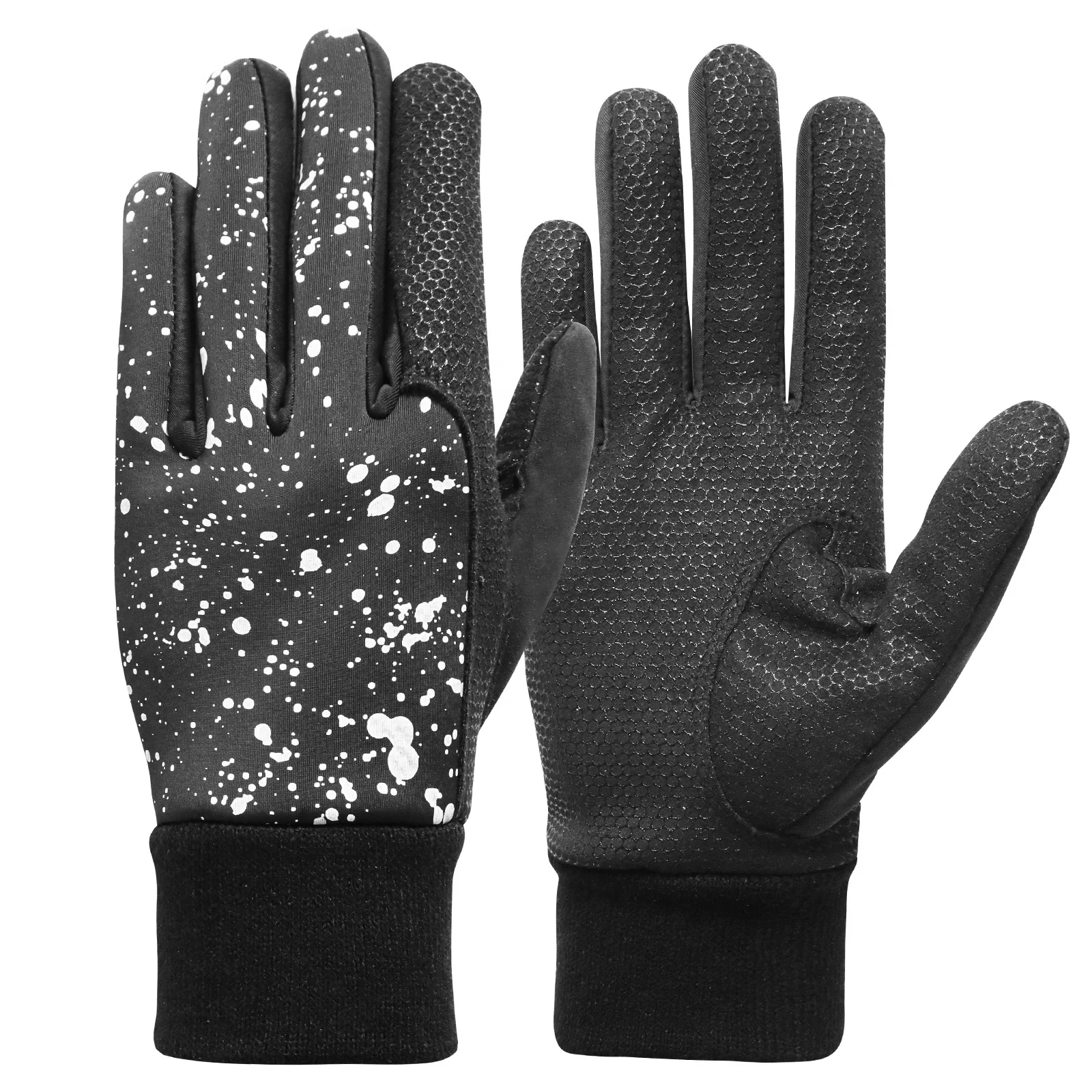 Breathable Polyester Golf Gloves Winter Outdoor Full Finger Warm Sports Cycling