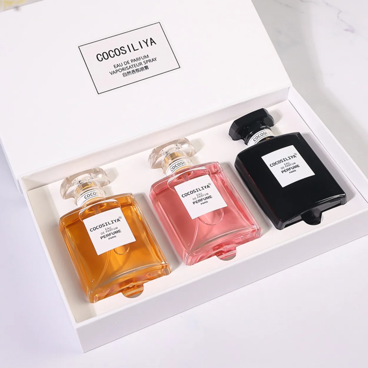 

Miss Coco Gift Set: Long-Lasting Light Fragrance for Women—Perfect for Dates or Birthdays (50ml x 3) A Refreshing Summer