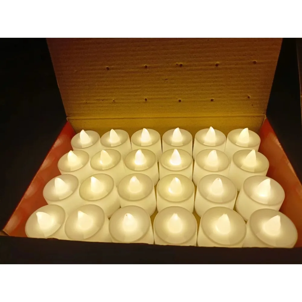 LED Candle Battery Powered Flameless Tea Candle Fake Candle Lamp Wedding Birthday Party Home Decoration Lamp Candlestick Candles