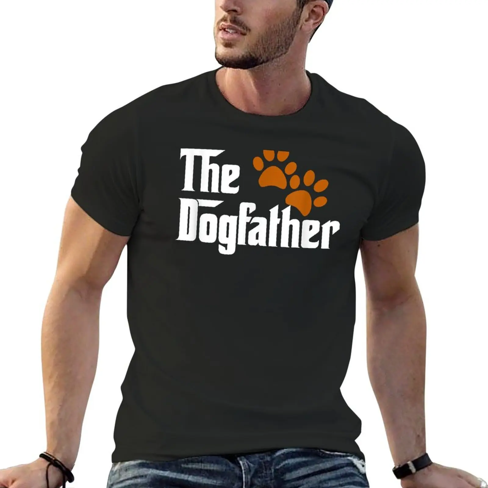 

Cool Dog Dad Dog Father Shirt The DogFather T-Shirt basketball graphic tees tops hippie clothes t shirts for men graphic