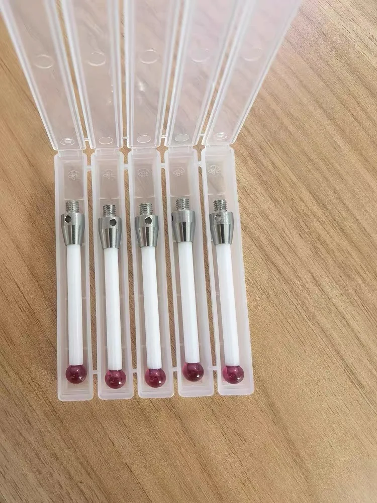 1PC High-Precision TC50/TC60 Machine Tool Probe Stylus - 6.0mm Ruby Ceramic Rod Test Head for BLUM Parts