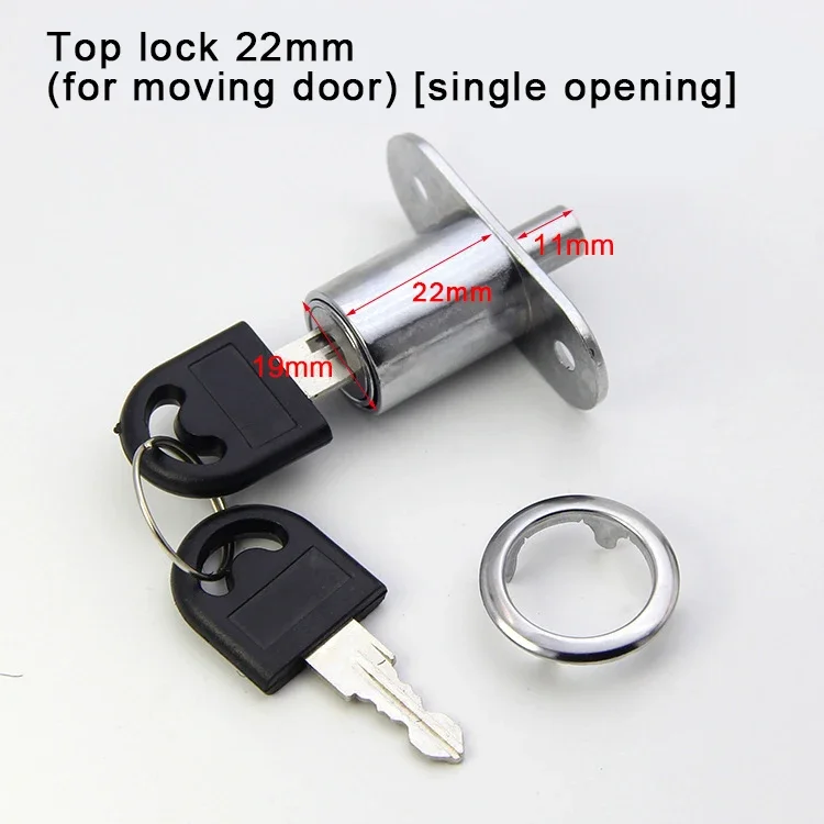 Lock Cam Cylinder Lock 22mm 0.9in 32mm 1.3in Aluminum Alloy Doors Cabinet Doors Silver Suitable For Cabinet Doors