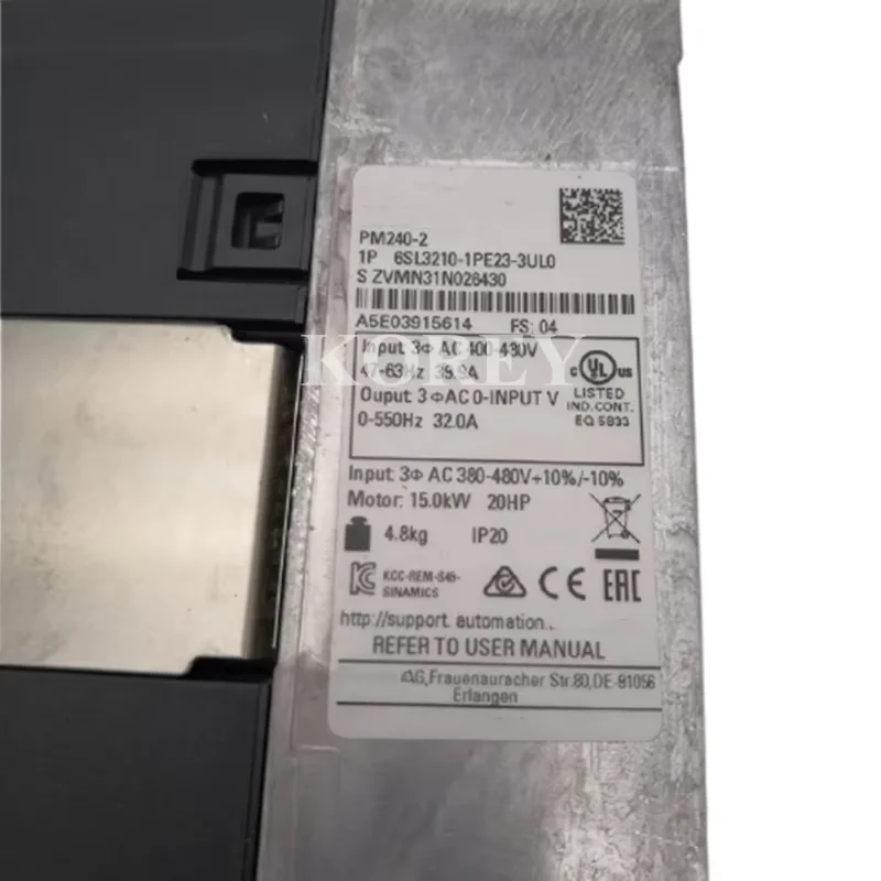 Новый оригинальный инвертор G120 6SL3210-1PE23-3UL0