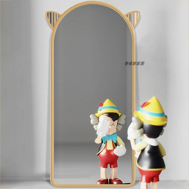 Stickers Bath Full Body Bedroom Mirrors Big Vintage Nordic Mirrors Length Badkamer Spiegel Home Decoration Accessories LSL40XP