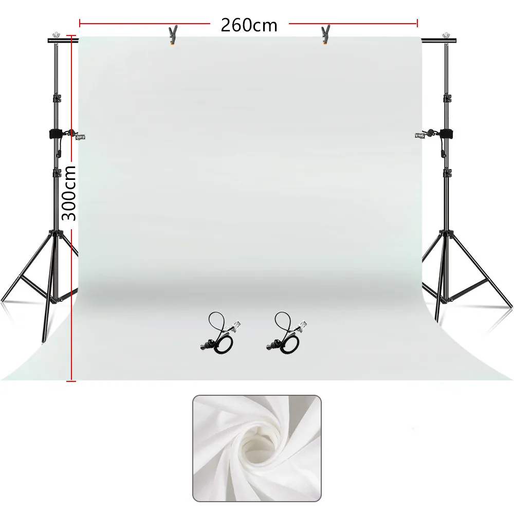 

2.6m*3m Background Stand with backdrop Adjustable Photo Backdrop Support System Kit Photography Photo Video Studio Shoot