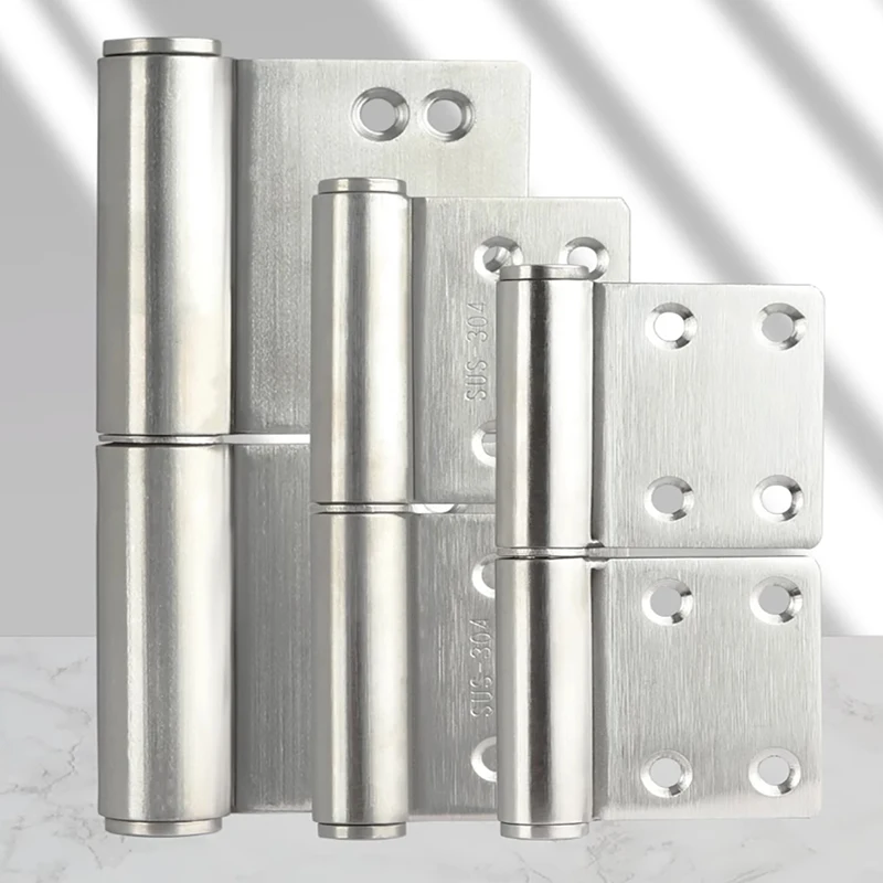 1PCS 201/304 Stainless Steel Flag Hinge 4-inch 5-inch 6-inch Non Perforated Welded Fireproof Door Flag Hinge Release Hinge
