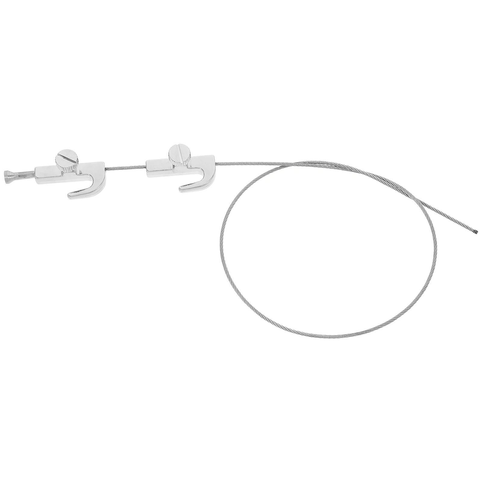 

Stainless Steel Wire Rope Hooks Picture Hanging System Metal Rail Gallery Wall Wirehook Photo Frame Hangers Material