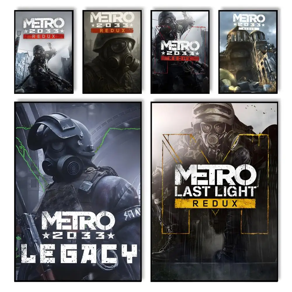 لعبة M-Metro 2033 Redux اللوحة الخط غرفة نوم المنزل مقاوم للماء قماش المشارك غير المؤطرة جدار الفن طباعة الديكور جدارية #1