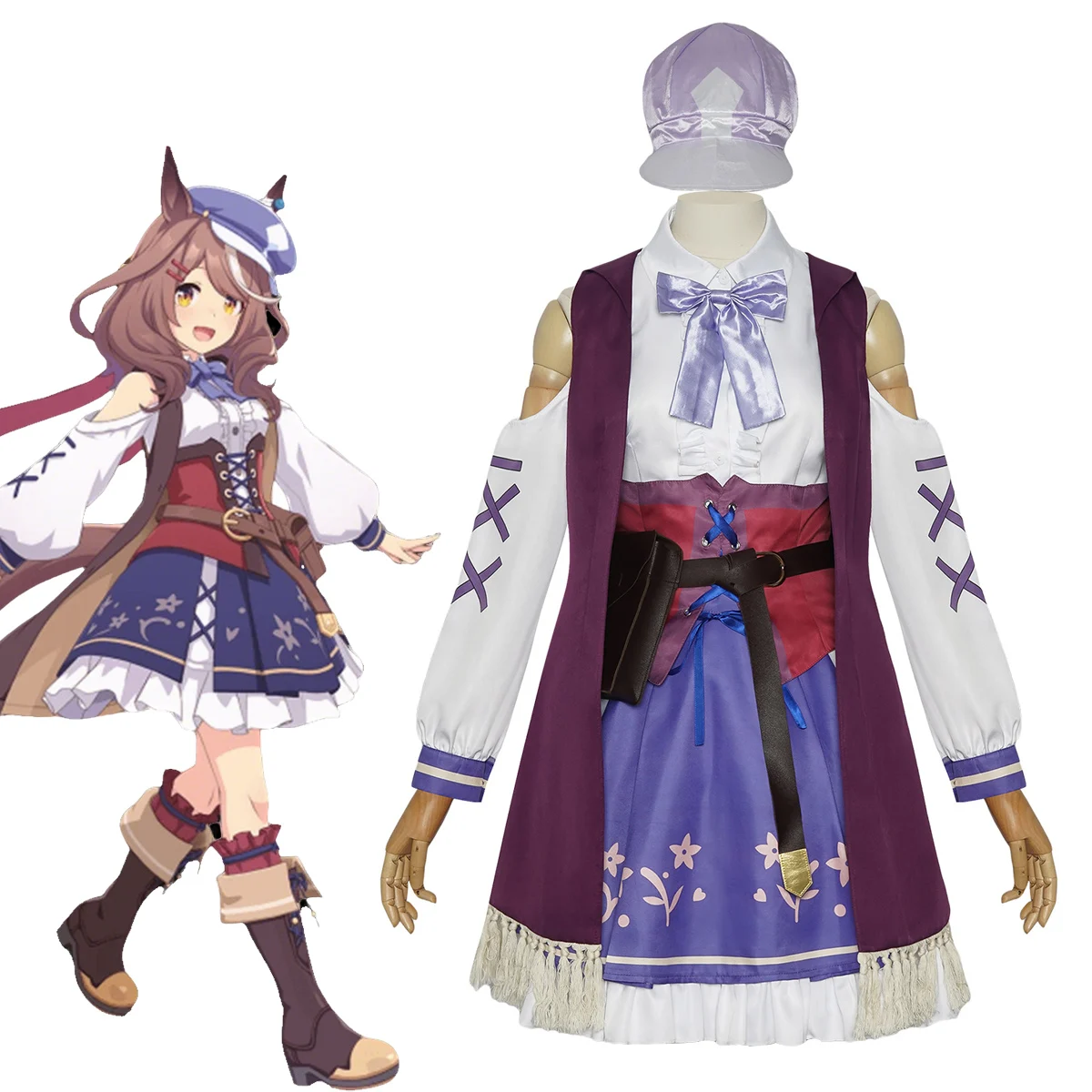 

Uma Musume Pretty Derby Matikanetannhauser Pan Paka Tiru Toto Cosplay Costume Halloween Christmas Convention Outfit