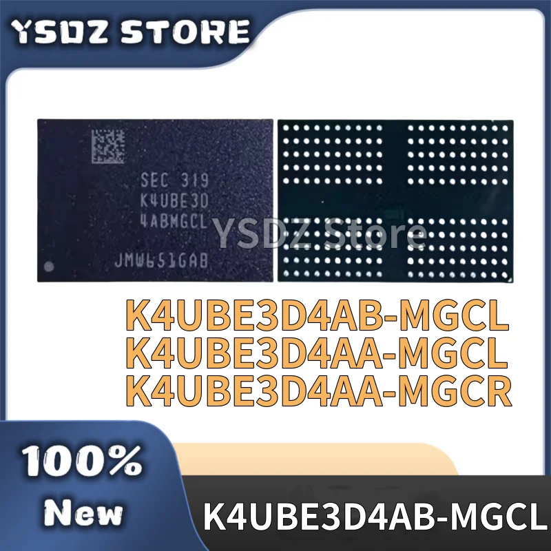 1PCS/LOT 100% New original K4UBE3D4AB-MGCL K4UBE3D4AA-MGCL K4UBE3D4AA-MGCR BGA LPDDR4X 4G Capacity Memory in stock