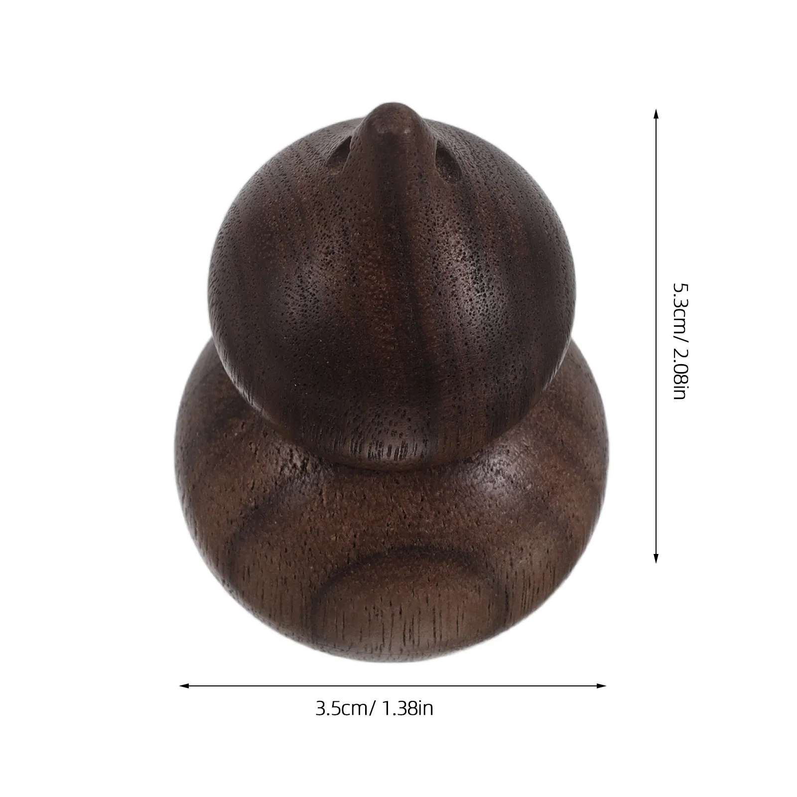 Refillable Leakproof Essential Oil Roller Bottle Black Walnut Wood Gourd Shape Roll on Perfume Container Travel Aromatherapy