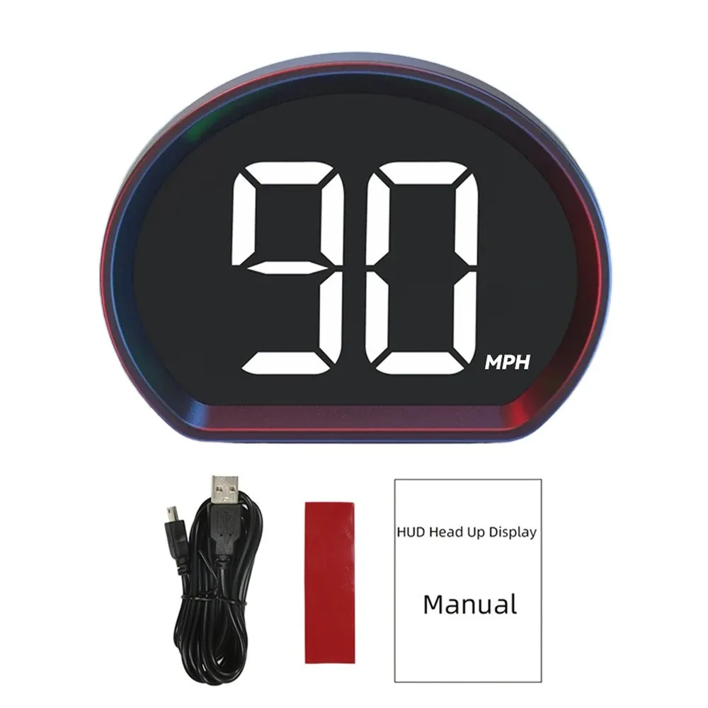 KMH/MPH GPS Car Digital Speedometer Versatile Compatibility Universal HUD Car Head Up Display Portable Plug&Play
