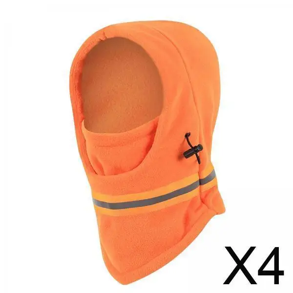 

Lightweight Thermal Polar Fleece Hat Breathable Reflective Stripe Balaclava Neck Warmer for Cycling Hiking Skiing