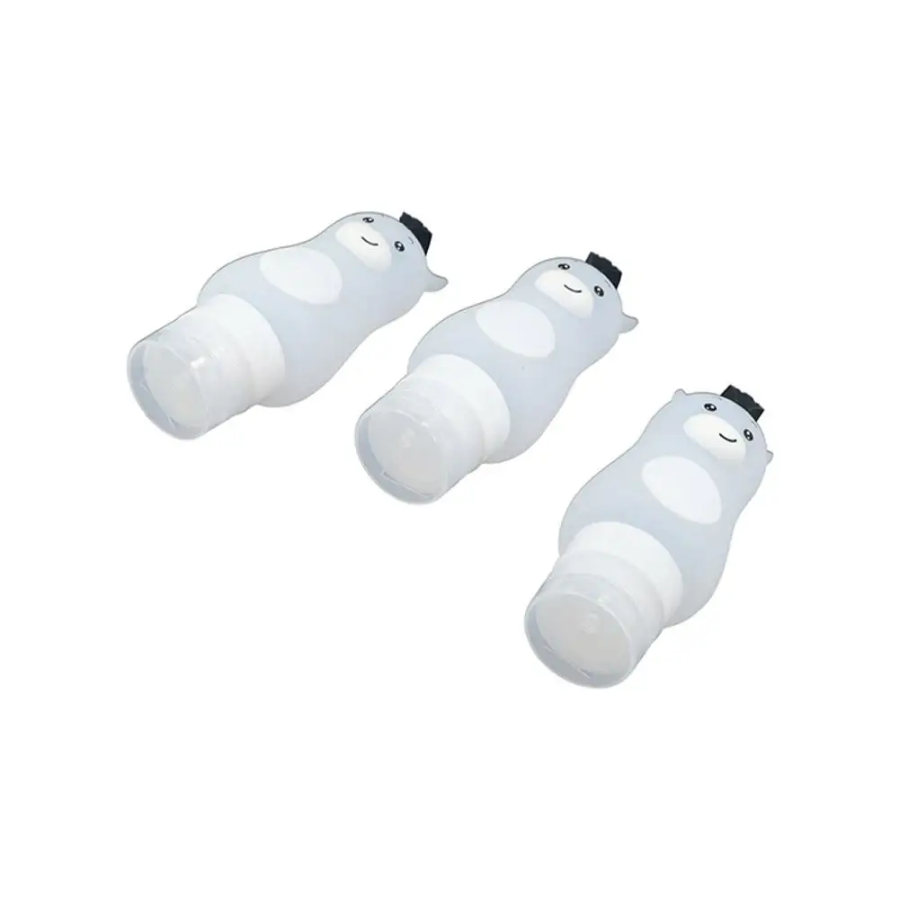 Botella recargable de silicona de 50/70/90ml, champú, Gel de ducha, tubo subembotellado, loción para lavado de manos, embotellado, accesorios de viaje para mujer