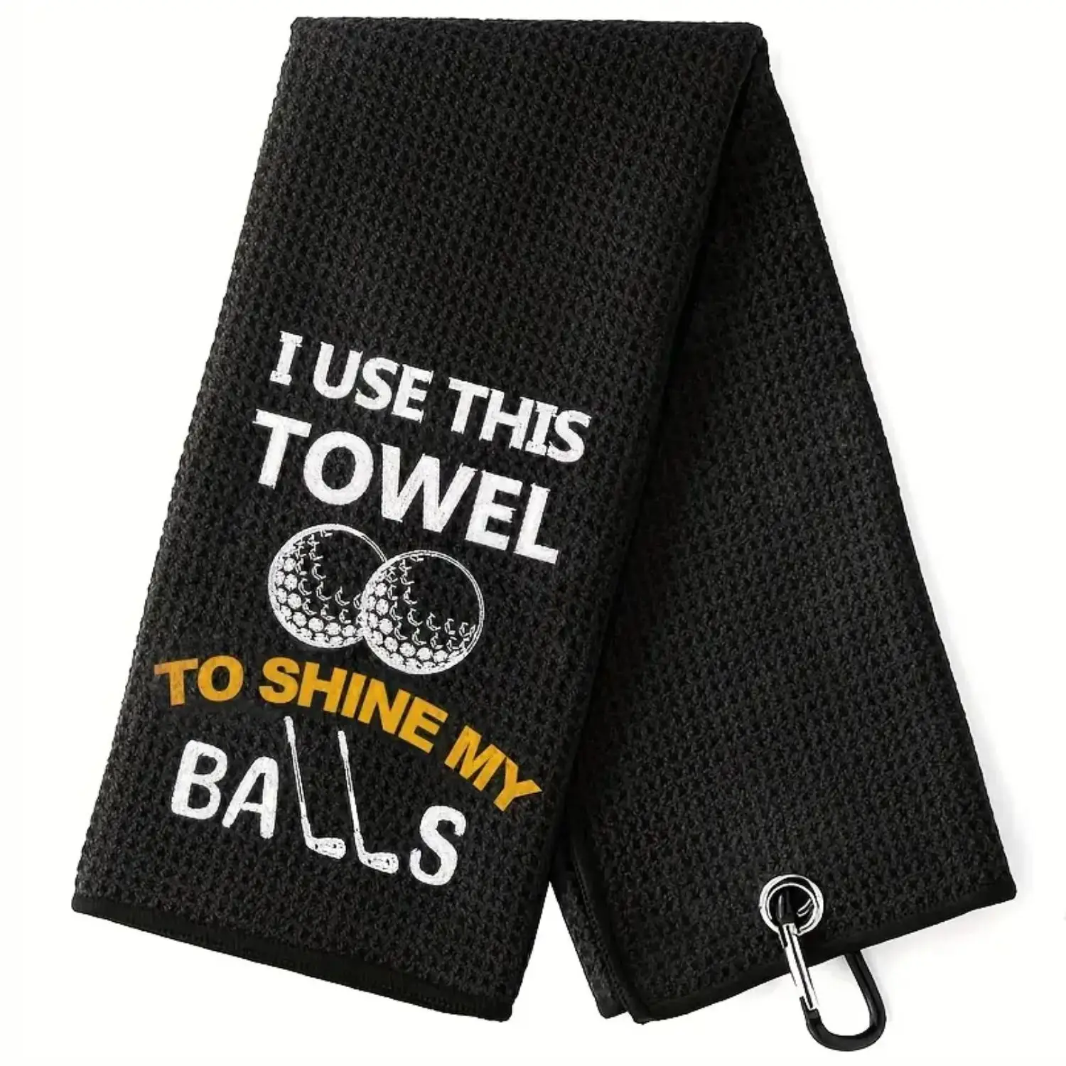 

Large 16"x24" Embroidered Funny Golf Towel - Heavy-Duty Microfiber, Super Absorbent & Quick-Dry for Golf Course & Training