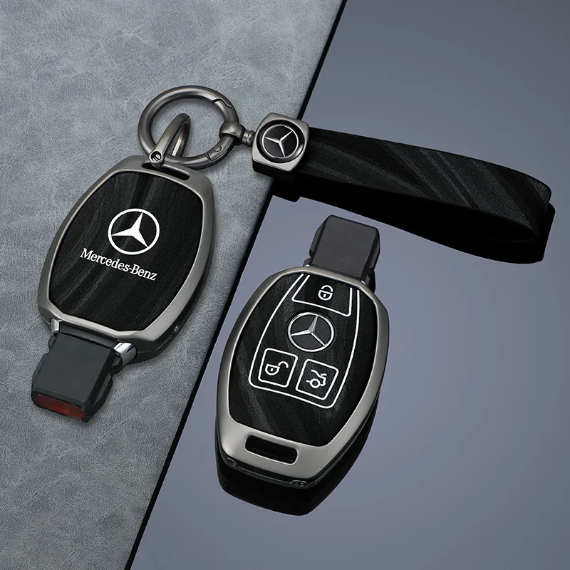 

Zinc Alloy Car Remote Key Case Cover Shell for Mercedes Benz A B C E Class GLS GLA GLK GLC CLS CLA AMG W204 W205 W212 W463 W176