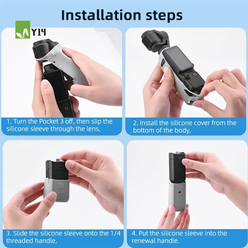 

AY14-силиконовый чехол для камеры DJI Osmo Pocket 3, защитный чехол для объектива, крышка объектива карданного подвеса, защита от ударов