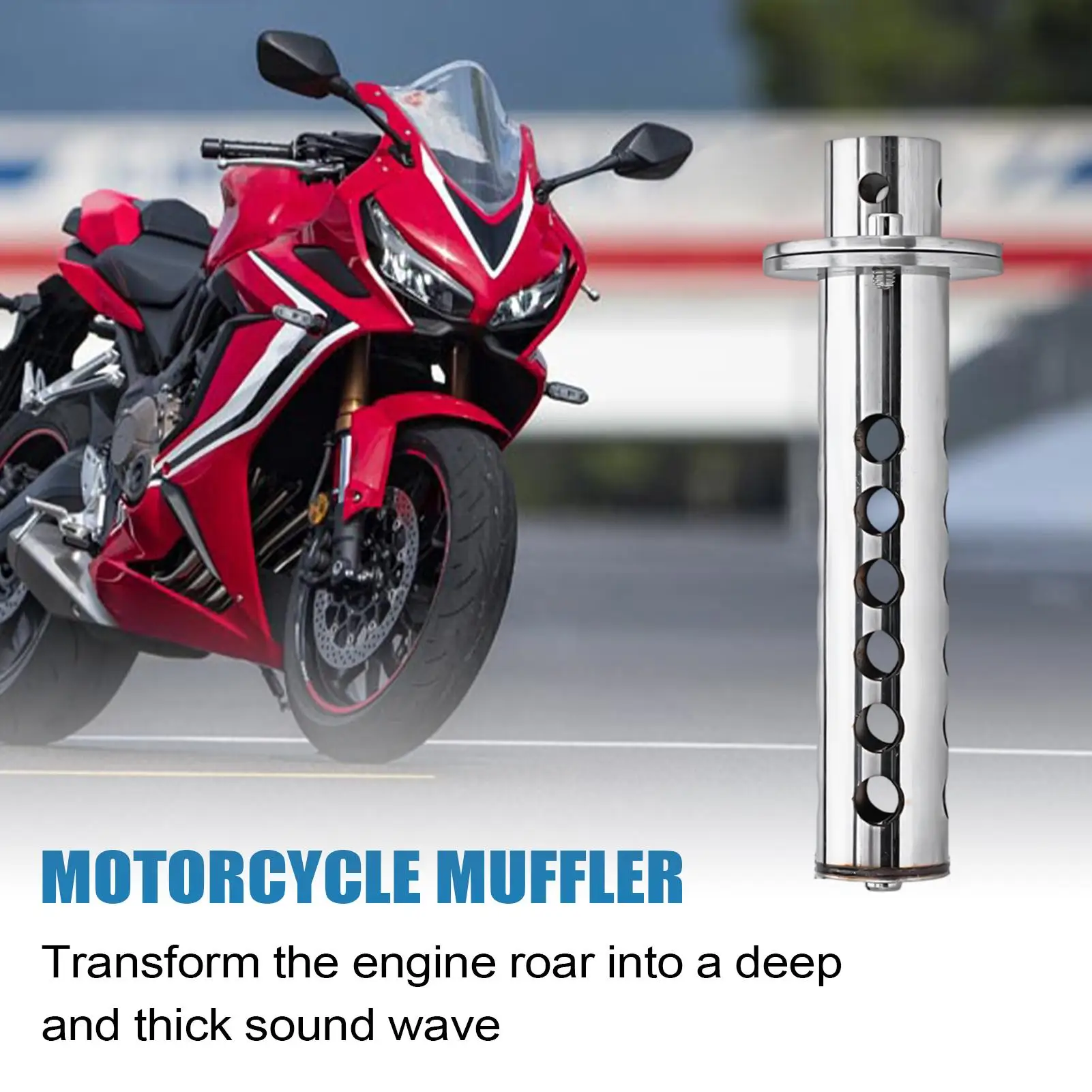 Dirt Bike Muffler Universal Adjustable Modification Accessories Motorcycle Exhaust Muffler Insert For City Streets Forest Trail