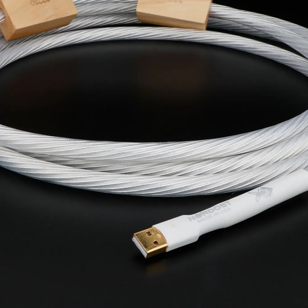 Nordost Odin 2, серебряный USB-кабель, компьютерный ЦАП-декодер, кабель для передачи данных, кабель для звуковой карты, версия 2,0, A-B, HI-END, Hi-Fi аудиокабель