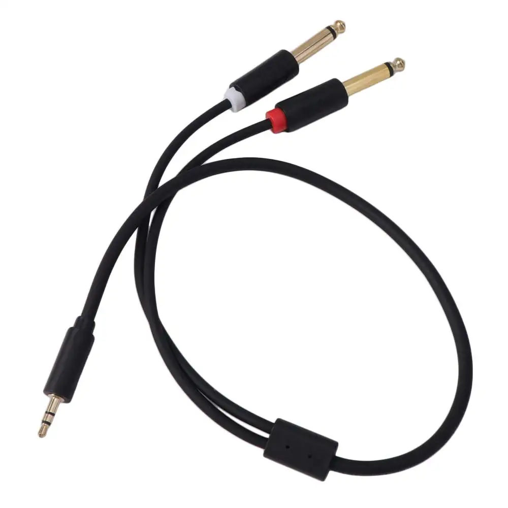 Dual Channel 3.5mm To Dual 6.5mm Audio Cable Converter 2 in 1 3.5mm To 6.5mmAudio Splitter Cable Stereo Connector Splitter