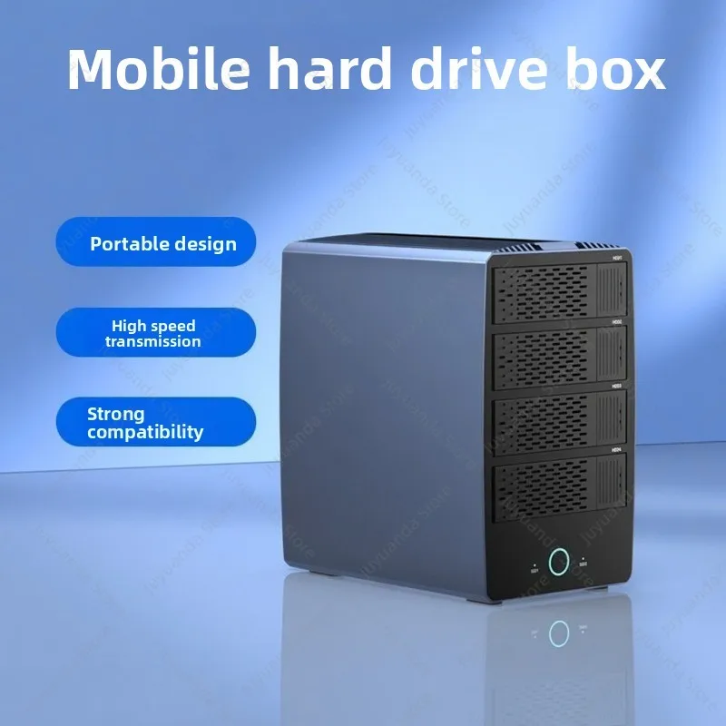 Dynamic Hard Disk Case Display Case 3.5 Inch External Hard Disk Reader HHD/SSD Disk Mixed Case