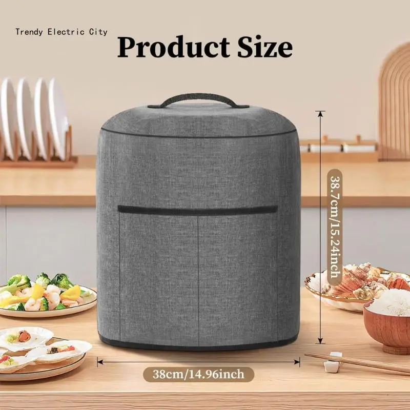 Copertura antipolvere per friggitrici ad poliestere facile da pulire riutilizzabile per cucinare pentole pentole da forno