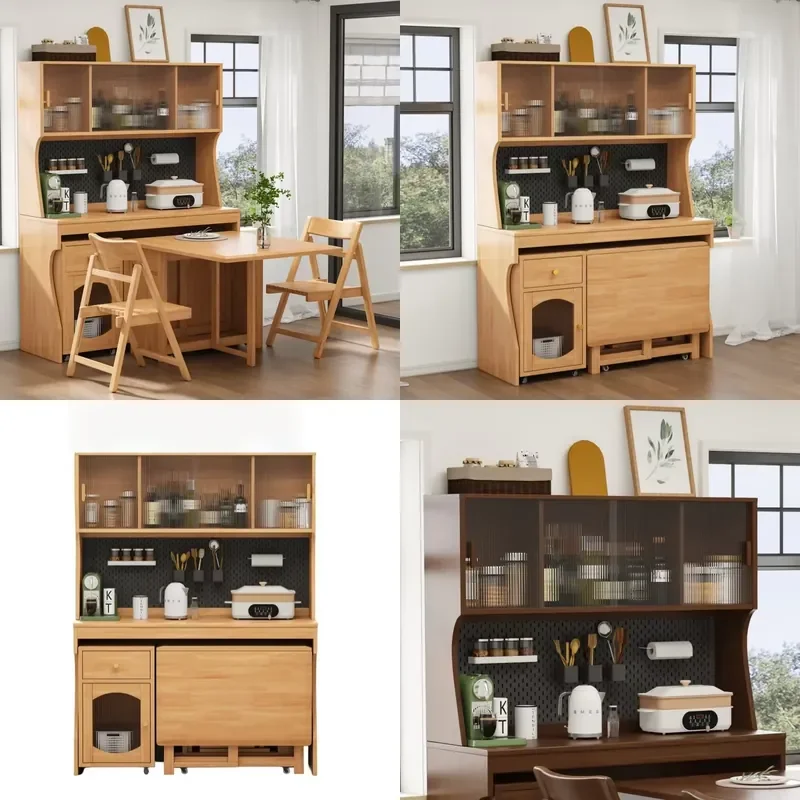 Multifunctional Modern Modular Solid Wood Durable Adjustable Living Room Floor Storage Cabinet Household Cabinet