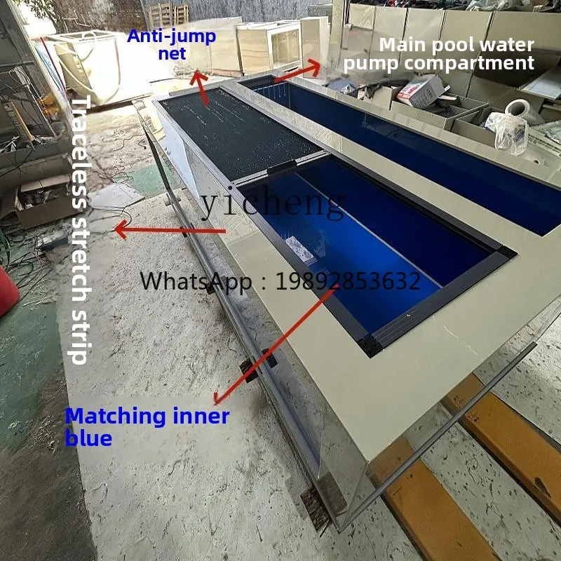 

H3-25 thickened ornamental fish pond ultra-white glass fish glass tank koi fish box seawater tank turtle pond