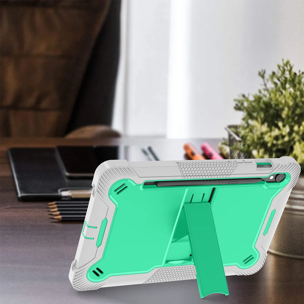 For Samsung Tab S7 S8 S9 S10 11 FE 10.9 Plus 12.4 Ultra 14.6 Armor Stand Case For Tab A11 A9 8.7