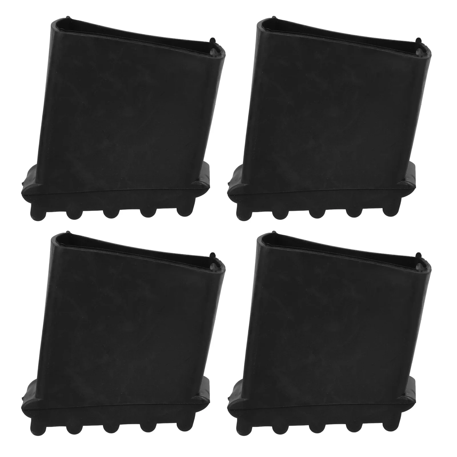 4 Pcs Non skid Ladder Pads Foot Cover Protective Rubber Folding Feet Protector Thick Design Wear Resistant Easy Fix