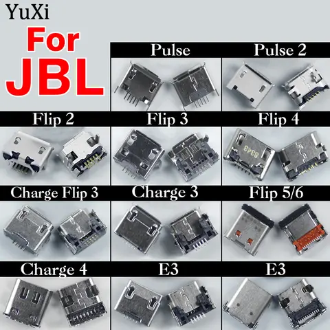 JBL E3 Charge3 Flip3 Flip5/6 펄스 2 블루투스 스피커 USB 커넥터 독 잭 소켓 용 5Pcs 마이크로 Type-C USB 충전 포트