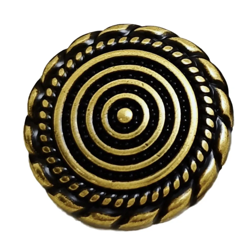 Circle Metal Buttons Small Fragrant Suit Jacket Sweater Coat Buttons 10PCS OF Round Simple Decorative Accessories Button