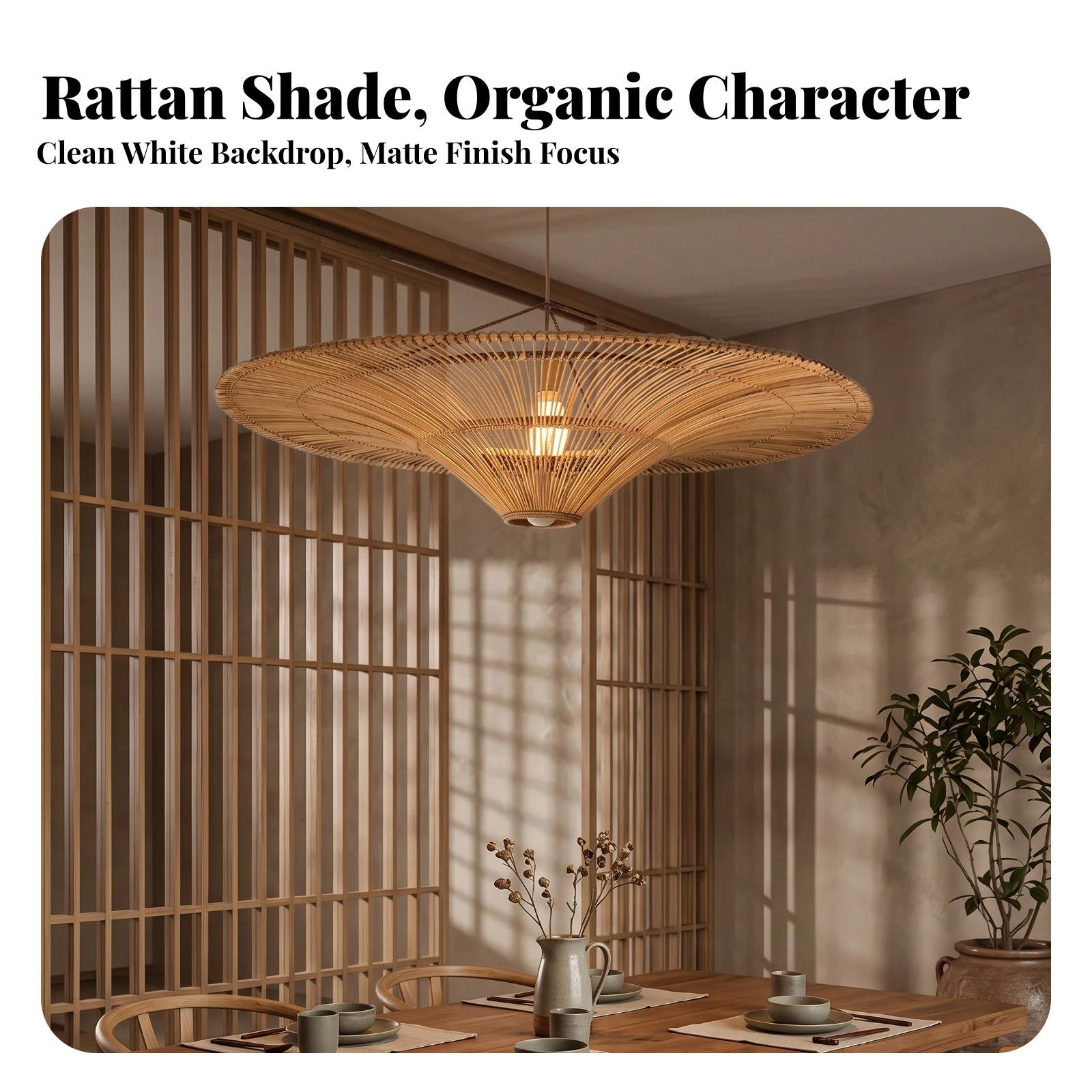 Rattan Light Fixture Boho Rattan Ceiling Lamp with E27 Socket Hanging Ceiling Light Rustic Lighting Artisanal for Dining Room