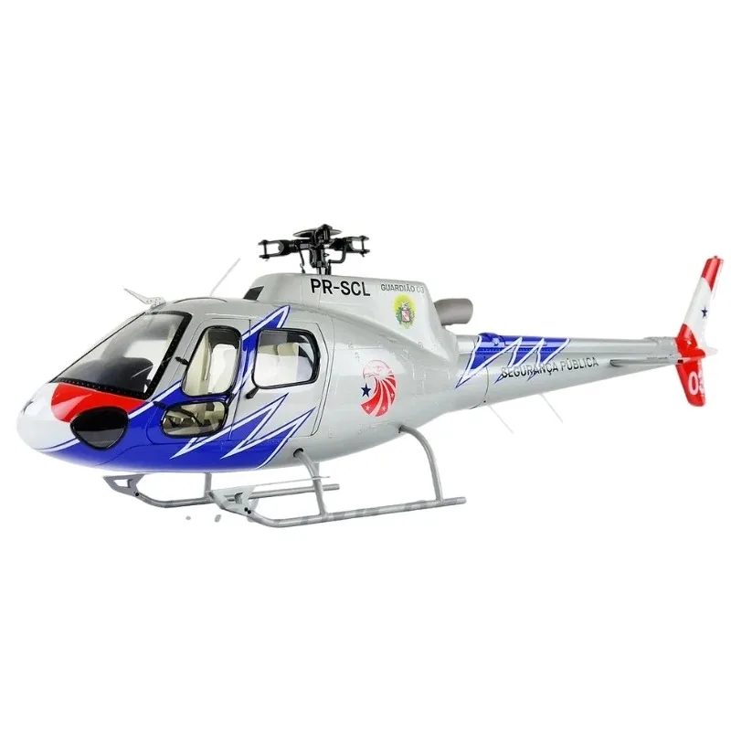 Roban 600 Size AS350 Scale Helicopter Fuselage Glass Fiber Body Shell with Mechanics Ready for Electronics Installation