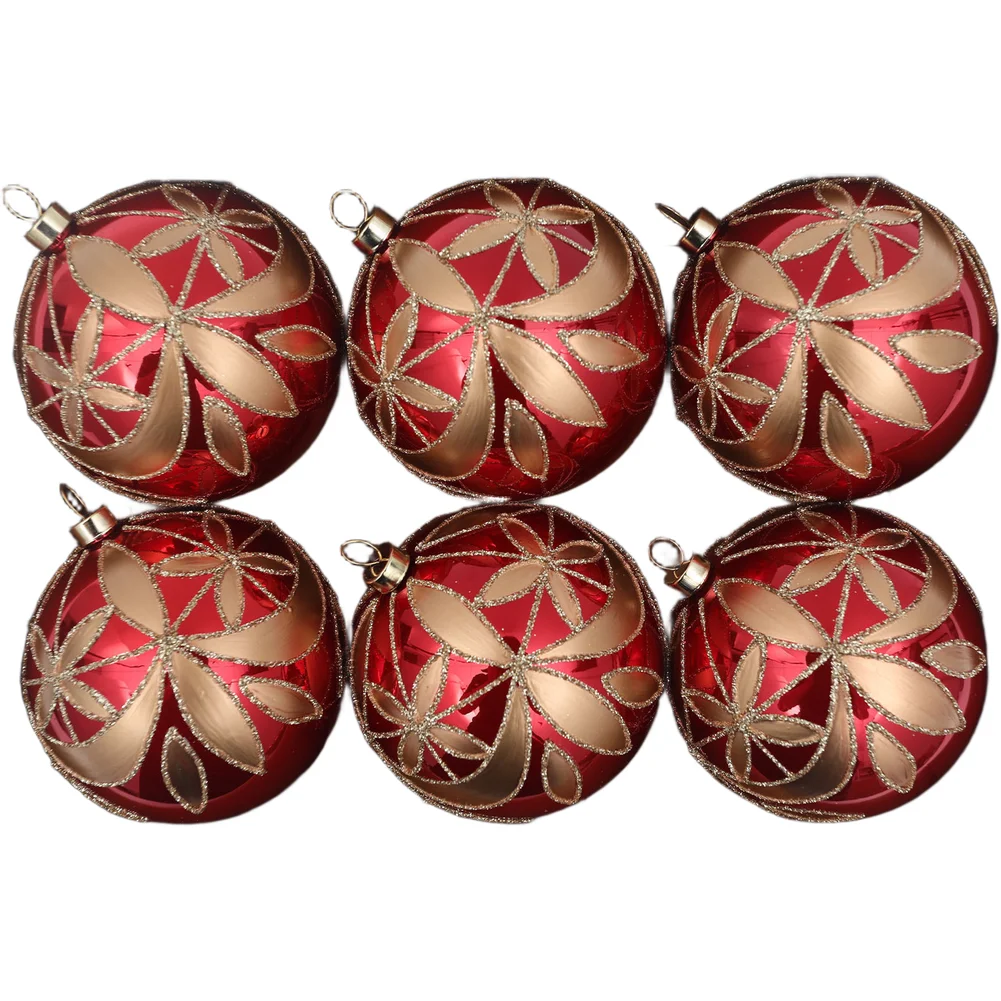 Glitter Geometric Christmas Ornament Ball 8cm Diameter Compatible with For ps-Based Tree Decor and Wreath Hanging Applications
