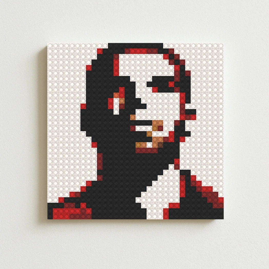 

Drake Thank Me Later Album Cover Pixel Art Building Blocks Hip Hop Rap R&B Music Fans Collection Home Wall Decor Gift