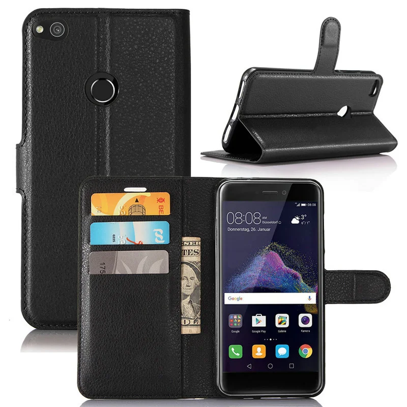 For Huawei P8 Lite  P8Lite P10 Wallet Flip Leather Case for Huawei P9 lite Mini P20 Lite Pro Phone Cover