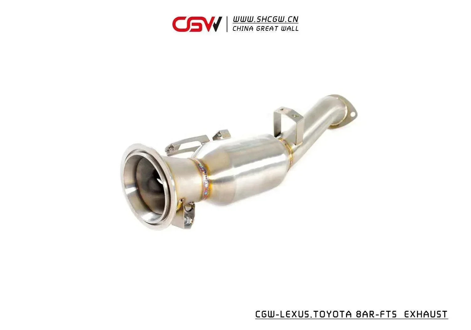 High Performance Exhaust Downpipe with Heat Shield for Lexus RC200T  IS200T GS200T 2.0T Header Manifold