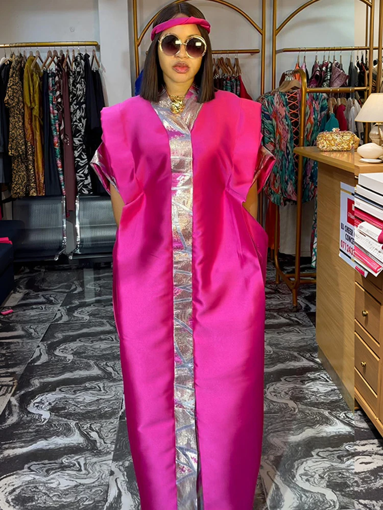 Elegant Women Long Dresses African Dashiki Print Maxi Robe Dubai Turkey Hijab Abayas Party Prom Evening Gown 2025 Africa Clothes