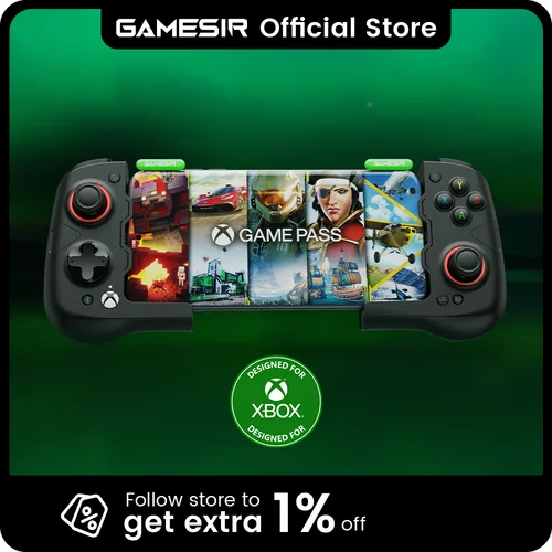 GameSir X4 Aileron Bluetooth teléfono móvil Gamepad Xbox autorización controlador de juegos con efecto Hall, joycon portátil