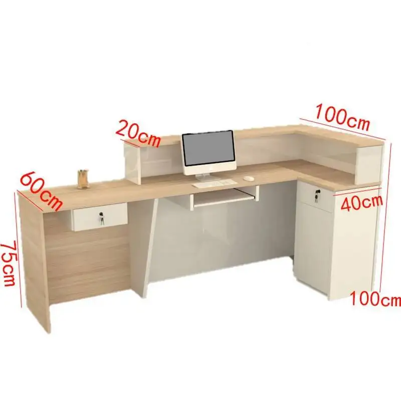 التجارية كبار الحديثة مكتب الاستقبال صالون بسيط فاخر منصة مشروبات فريدة من نوعها الاحترافية الاستقبال الأثاث التجاري