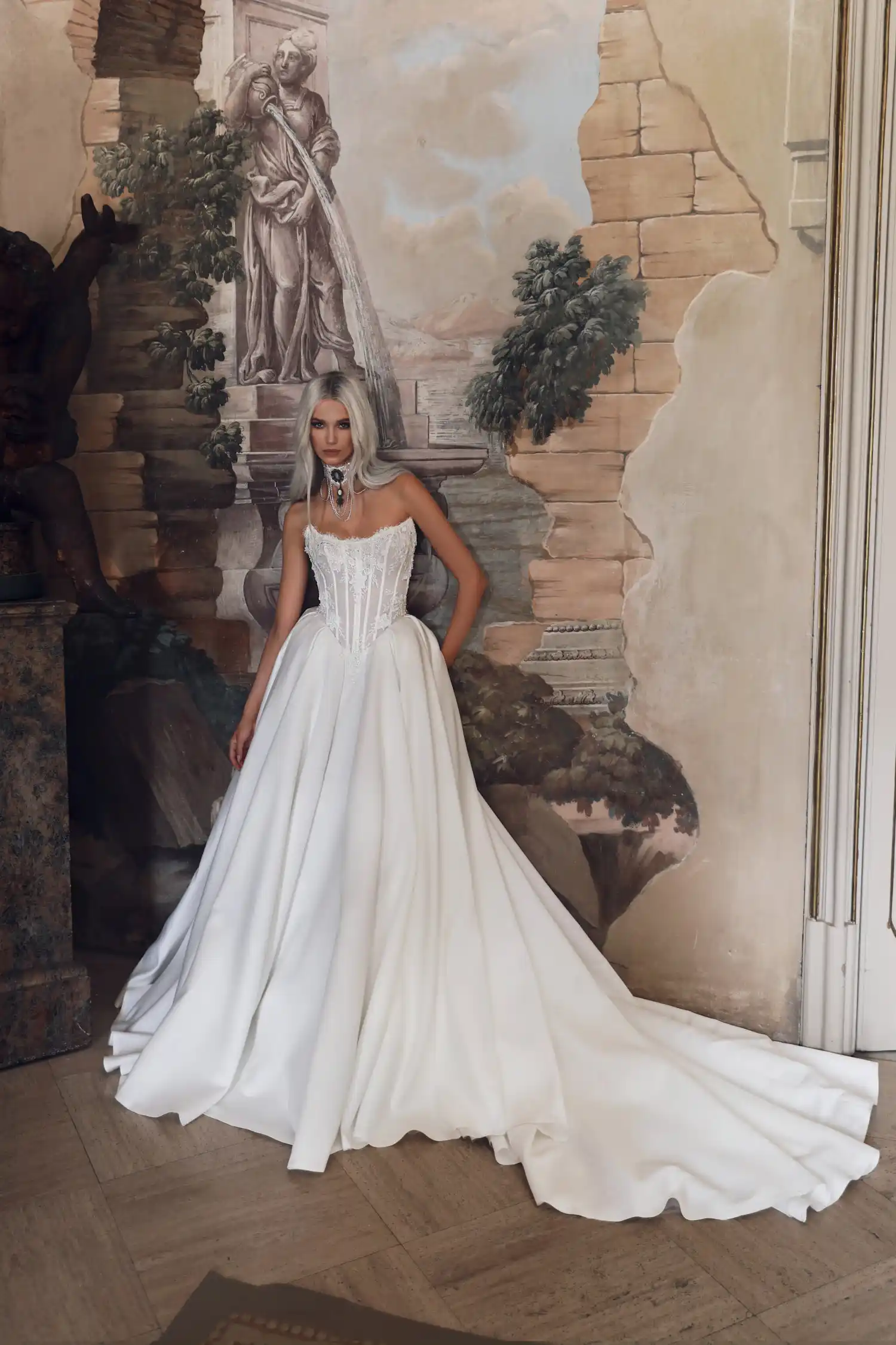 

Satin Wedding Dress Vestidos De Novia Con Corse Ball Gown Vestido Para Boda Por La Iglesia Bespoke Alta Costura Robe Mariage