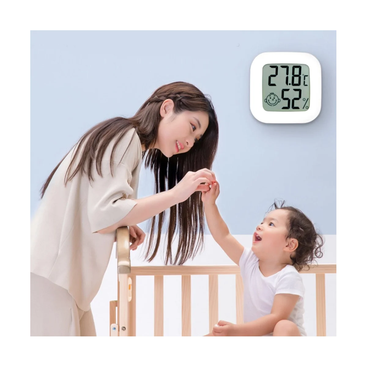 Mini termómetro Digital LCD para interiores, higrómetro, medidor de temperatura y humedad, Sensor, 12 piezas