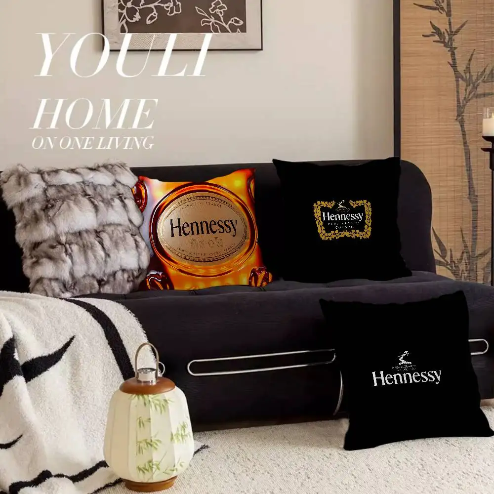 Funda de cojín H-Hennessy Brandy, funda de almohada para tapicería de sofá, decoración del hogar