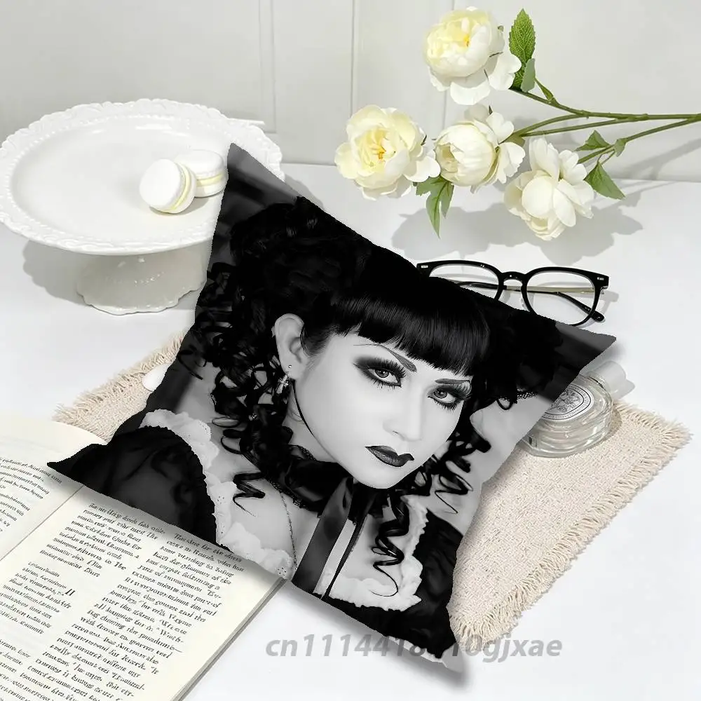 Mana M-Malice Gothic Mizer Pillow Case For Home Bedroom Car Office Decoration Living Room Sofa Cushion Cover Suitable