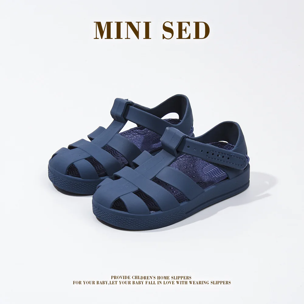 Girls' and boys' sandals, children's Roman shoes, jelly children's shoes, perforated shoes, beach sandals, jelly shoes - view 3