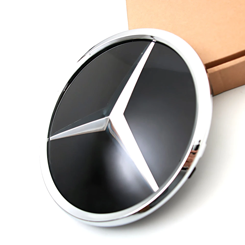 Chrome Black OE Style Emblems For Mercedes Benz B C GLK W245 W204 X204 High Quality ABS Front Grill Illuminated Star Emblem Logo