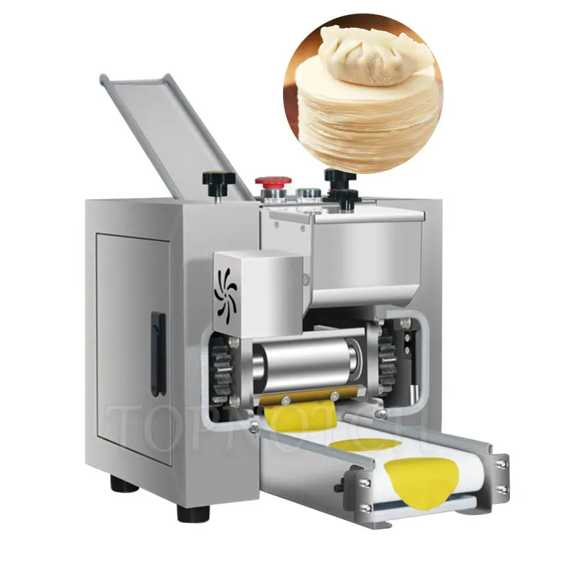 Automatic Dough Dumpling Gyoza Wrapper Skin Making Machine Noodle Press