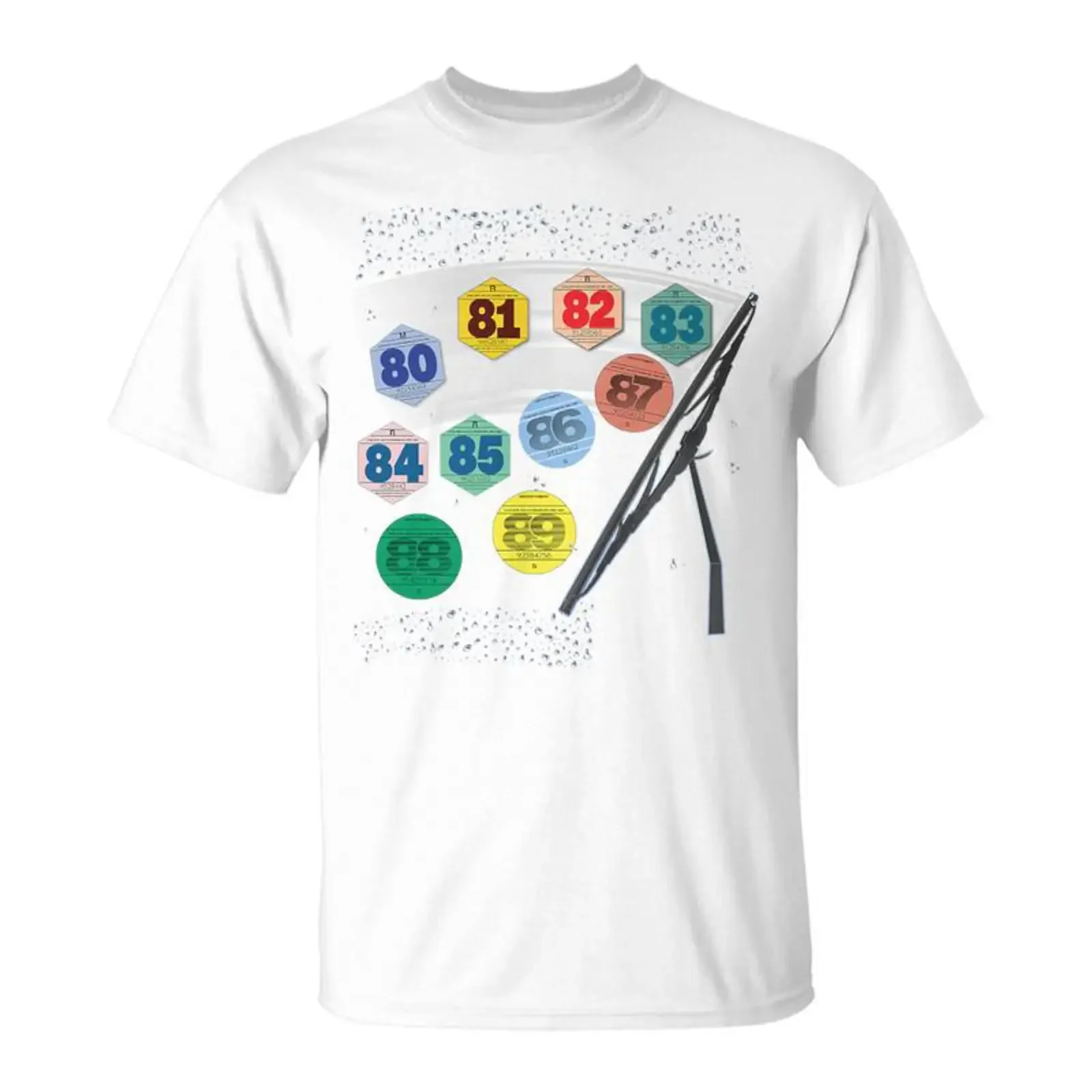 Vignettes Auto Années 80 Franceoiture Temps Haut De Gamme T Shirt Cadeauxyz vintage Washed Unisex Stylish Breathable Soft