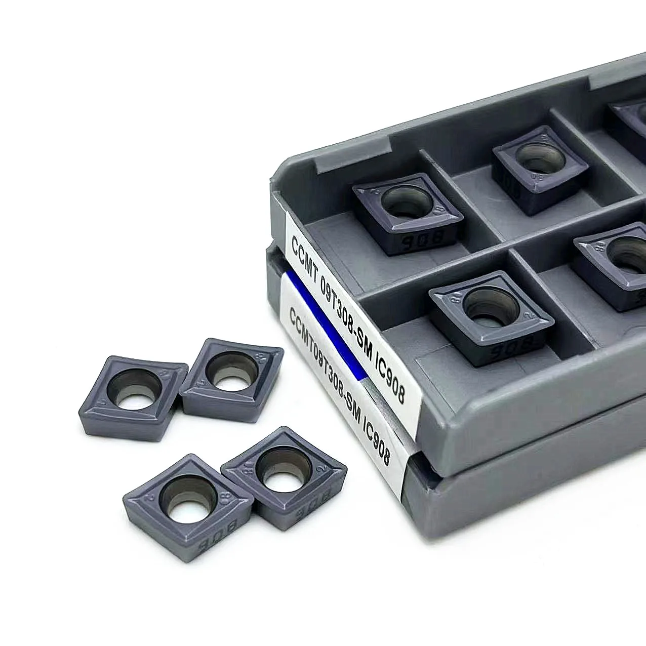 10PCS CCMT09T308 SM IC907 IC908 High Quality Lathe Cutter Carbide External Inserts CCMT 09T308 Milling CNC Thread Turning Tool